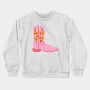 Cowgirl Boots (pink) Crewneck Sweatshirt